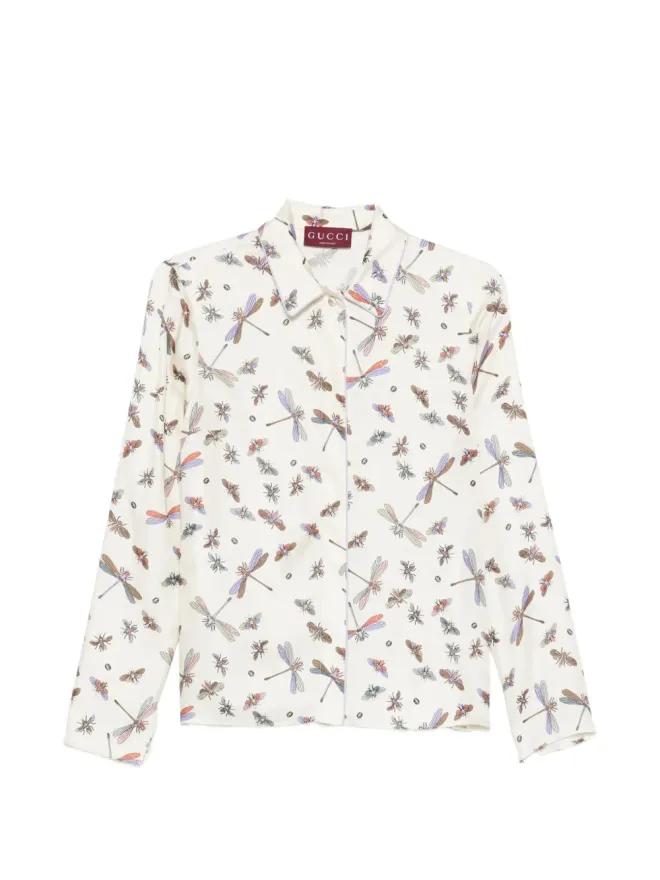 Gucci Gucci ドラゴンフライ柄シャツの商品画像