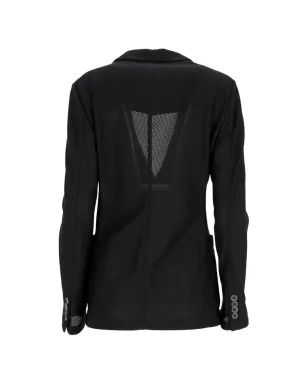 Giorgio Armani ビンテージ メッシュバック ピークラペル ブレザー - サムネイル3