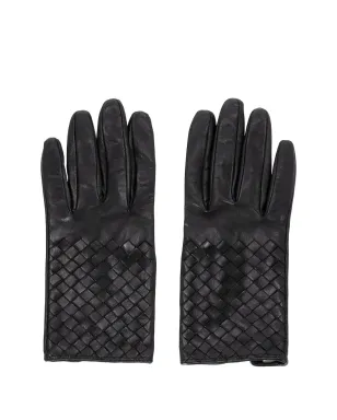 Bottega Veneta イントレチャートレザー手袋 - サムネイル1