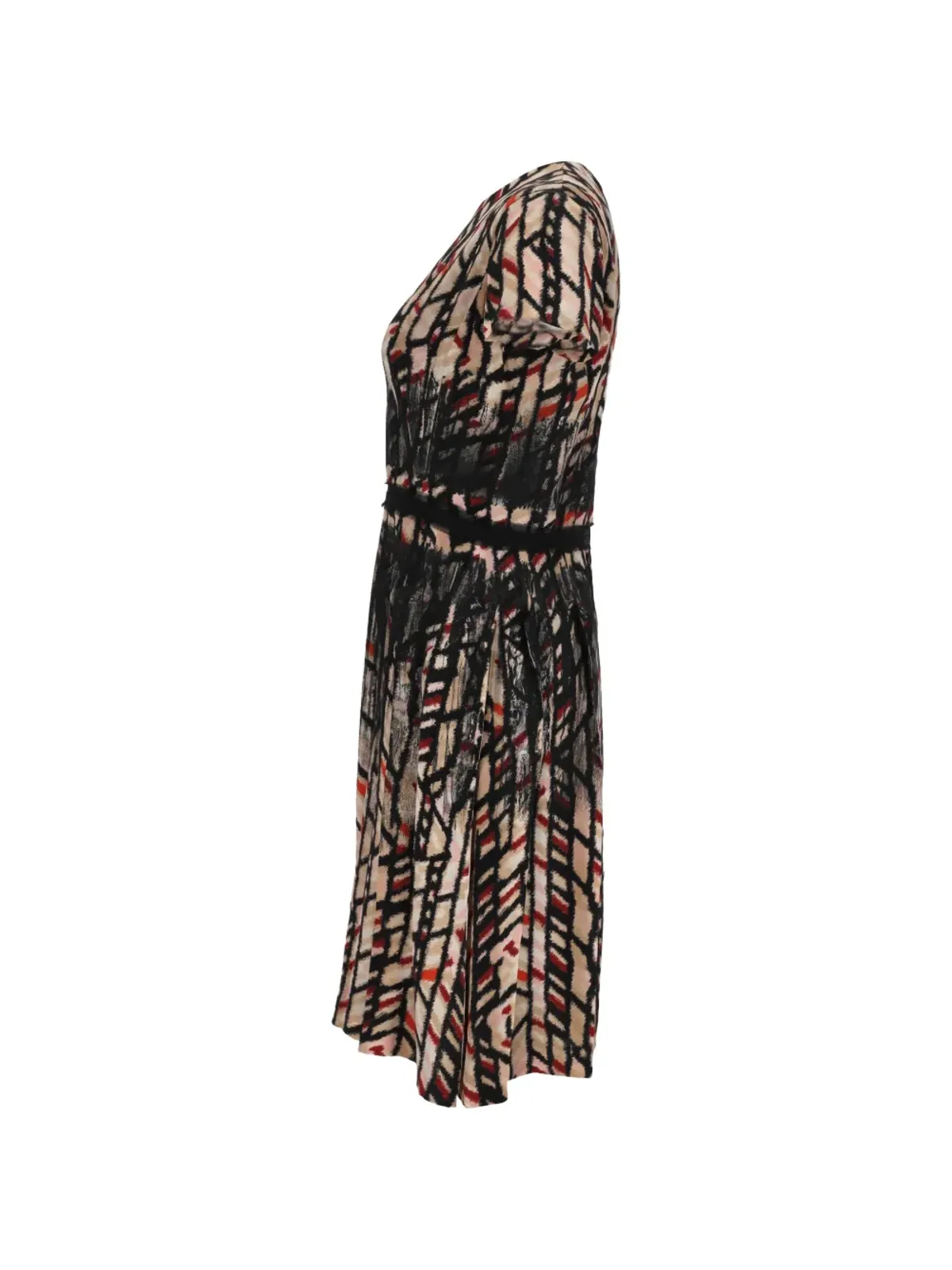 Bottega Veneta Pre-Owned プリーツ入りAラインドレス - 画像3