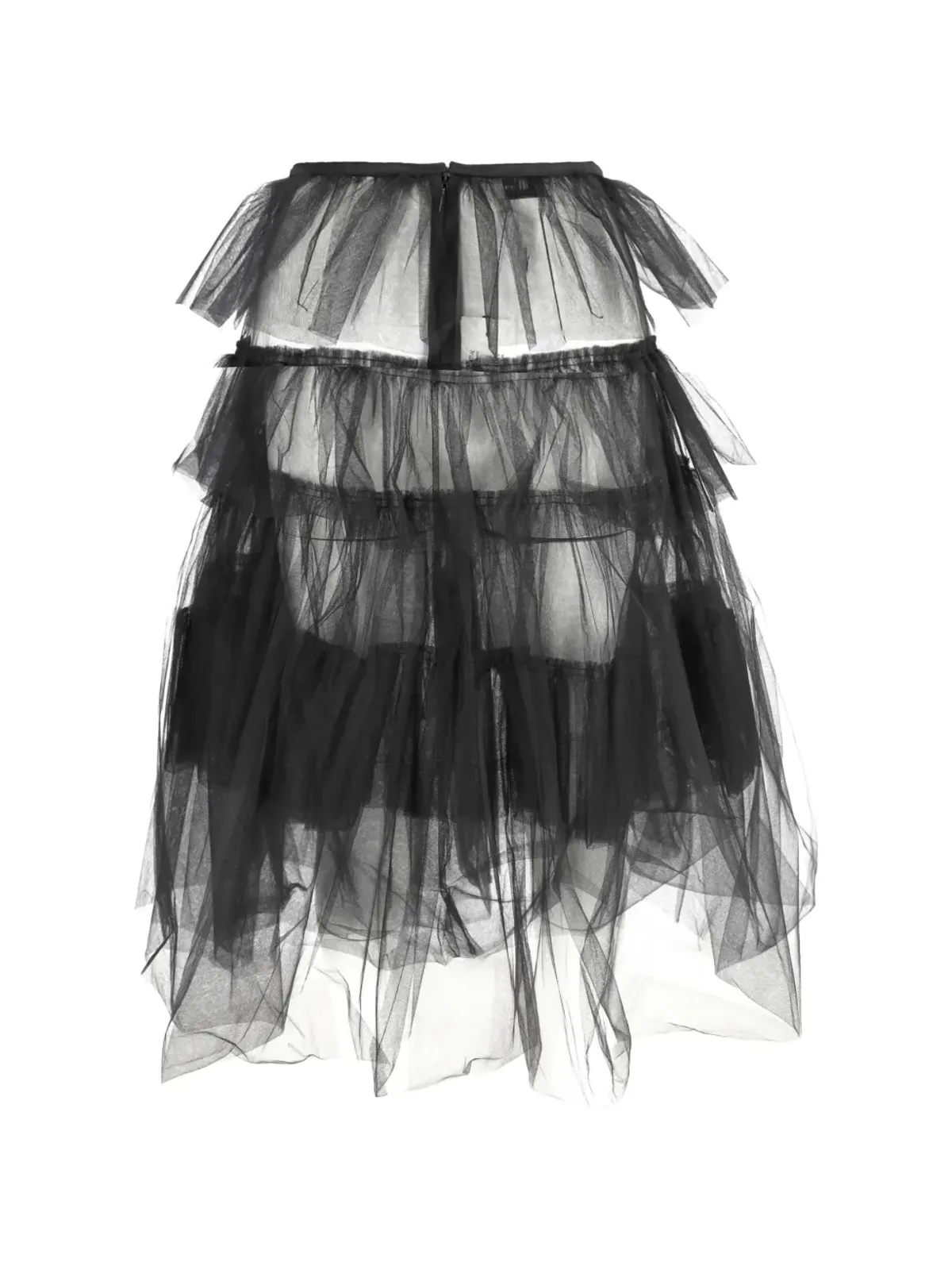 Dries Van Noten Pre-Owned チュールティアードミディスカート - 画像1