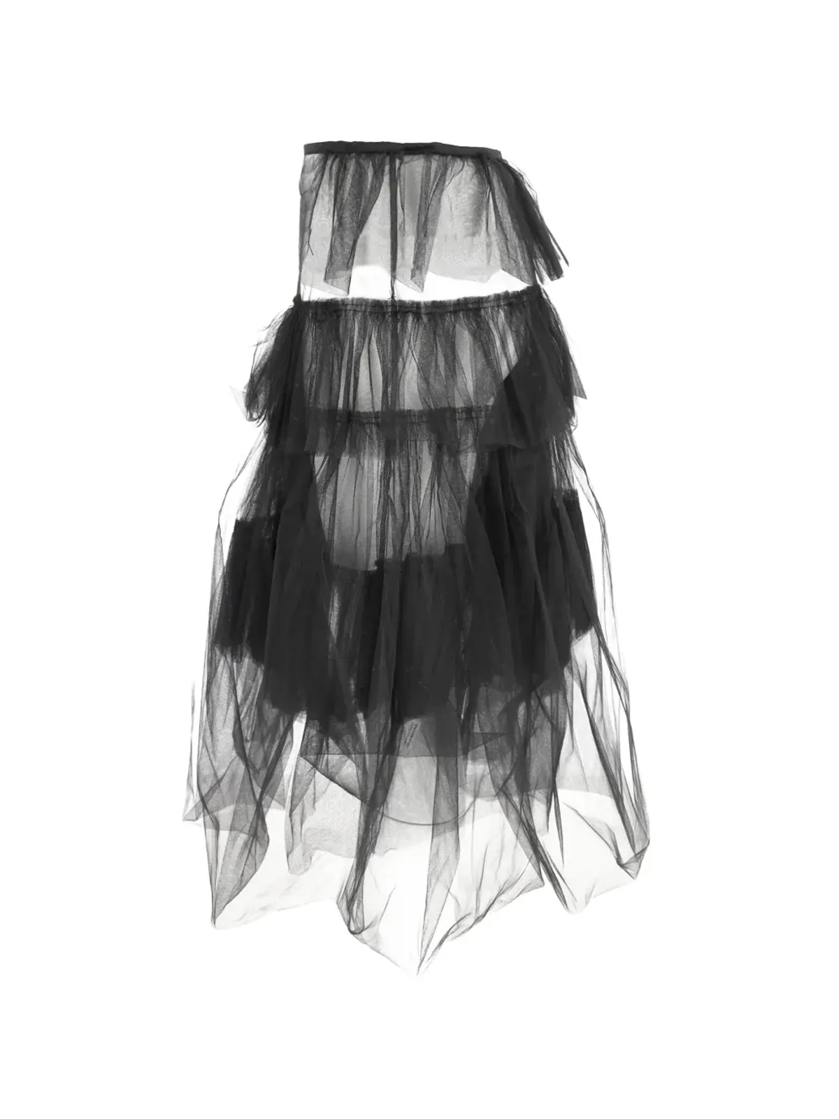 Dries Van Noten Pre-Owned チュールティアードミディスカート - 画像2