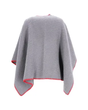 Rick Owens Vintage ウール ホイップステッチ Vネック ポンチョ - サムネイル2