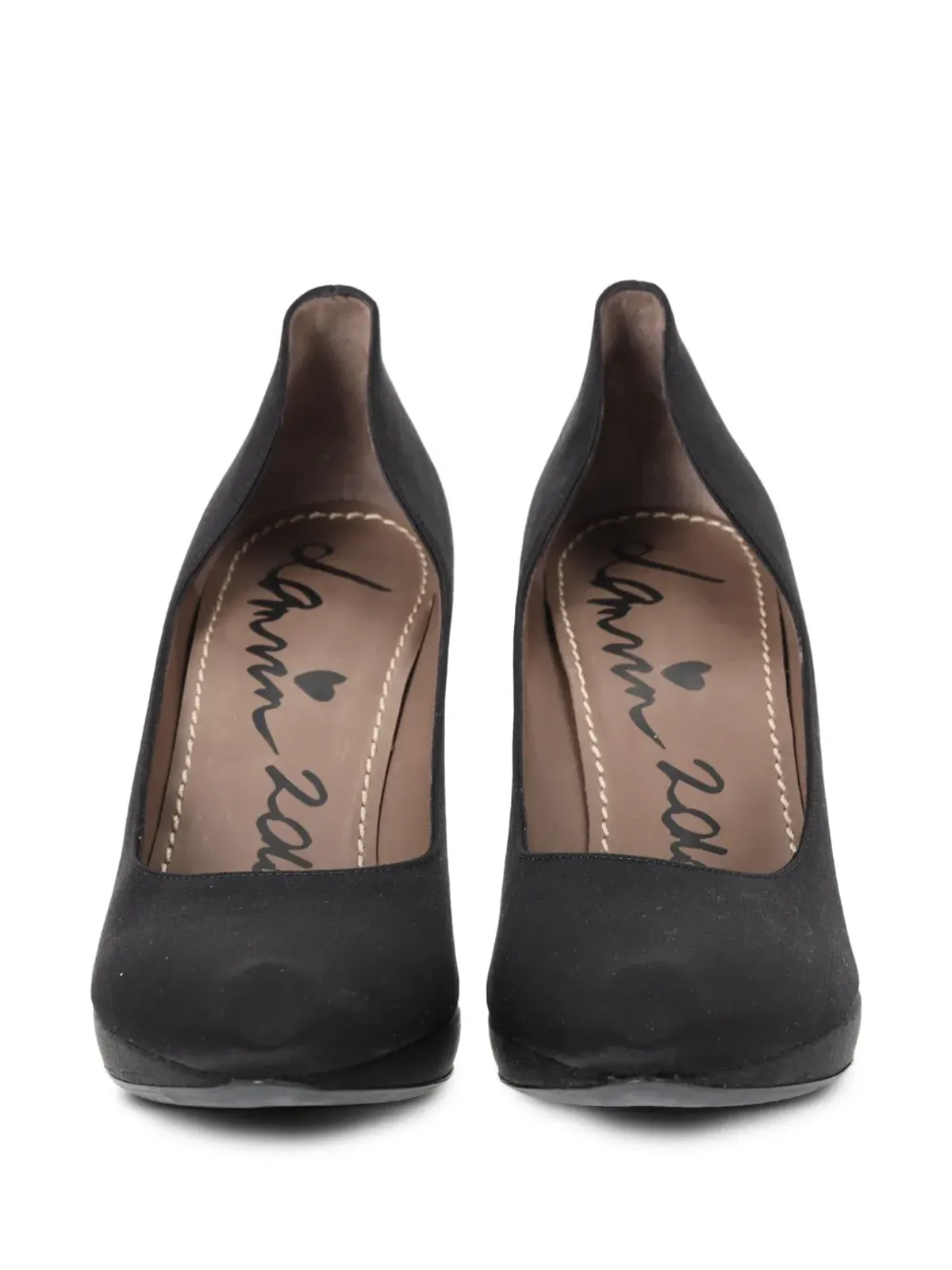 Lanvin Pre-Owned ポインテッドトゥ・プラットフォームパンプス - ブラック - 画像3