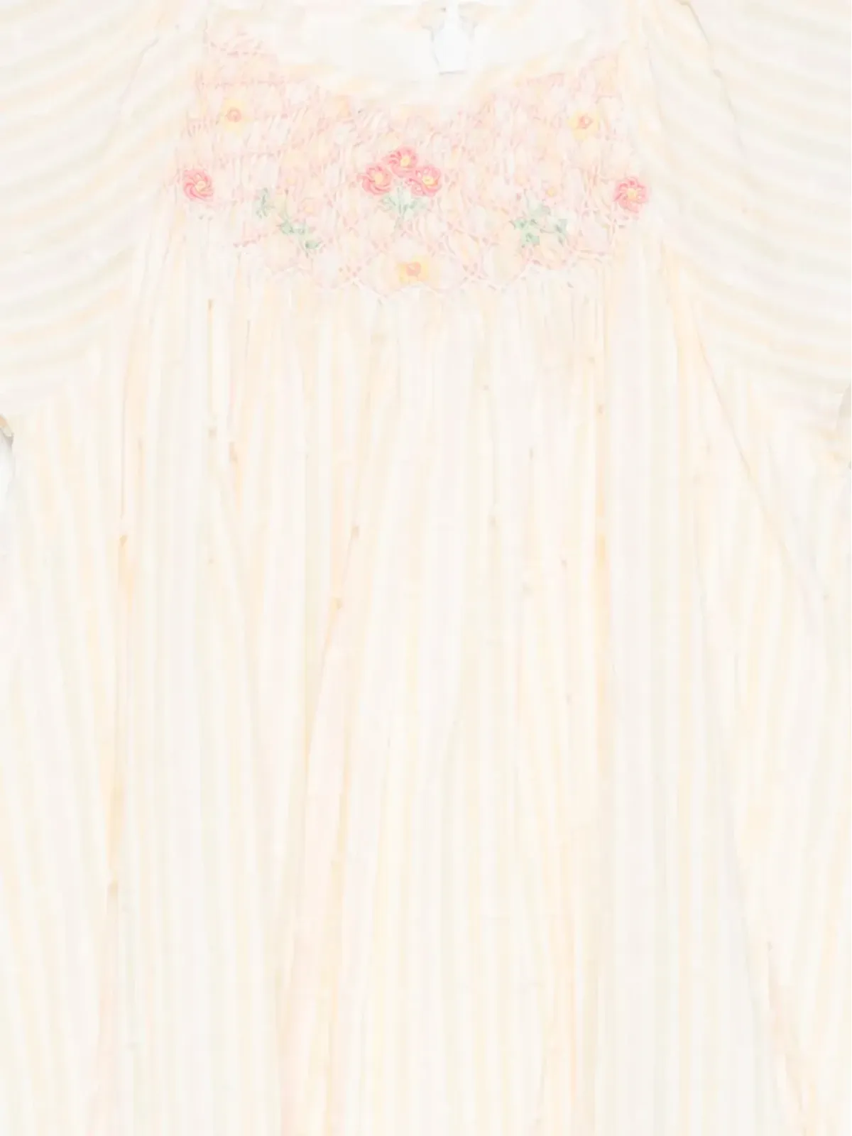 Tartine Et Chocolat ストライプ刺繍ドレス - ニュートラルカラー - 画像3