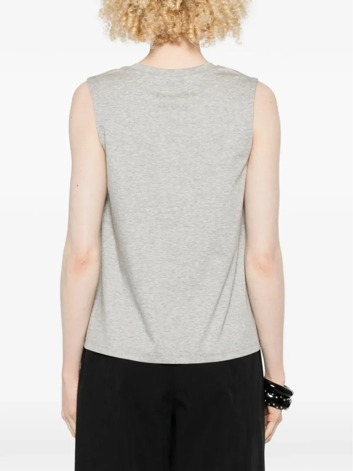 PSOPHIA scoop-neck sleeveless top - Grey - 画像4