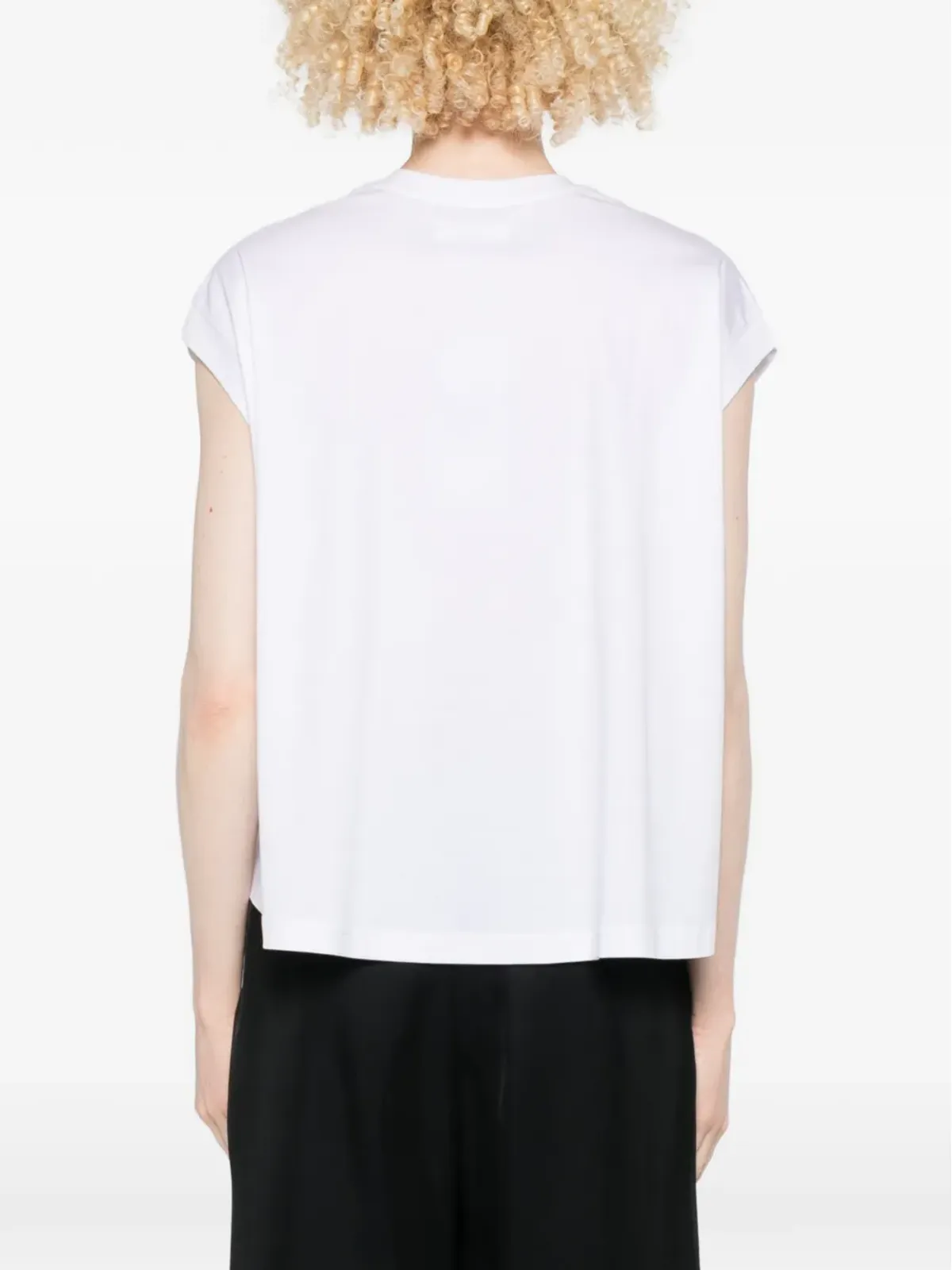 PSOPHIA VネックギャザーTシャツ - 画像4