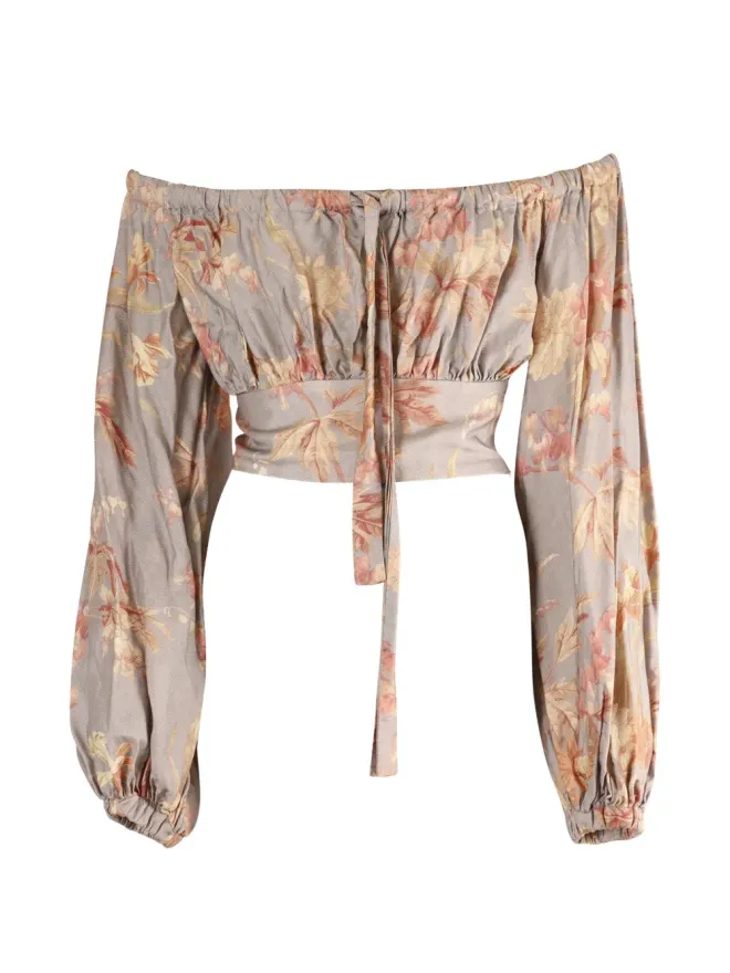 Zimmermann ZIMMERMANN 花柄オフショルダートップスの商品画像