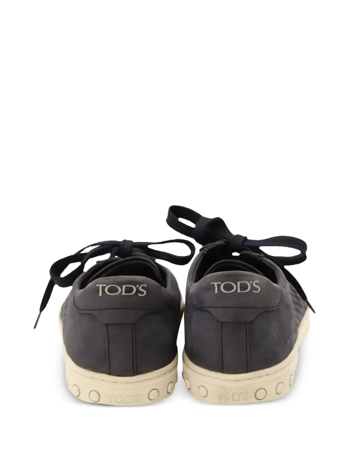 Tod's Vintage perforated lace-up sneakers - Blue - 画像3
