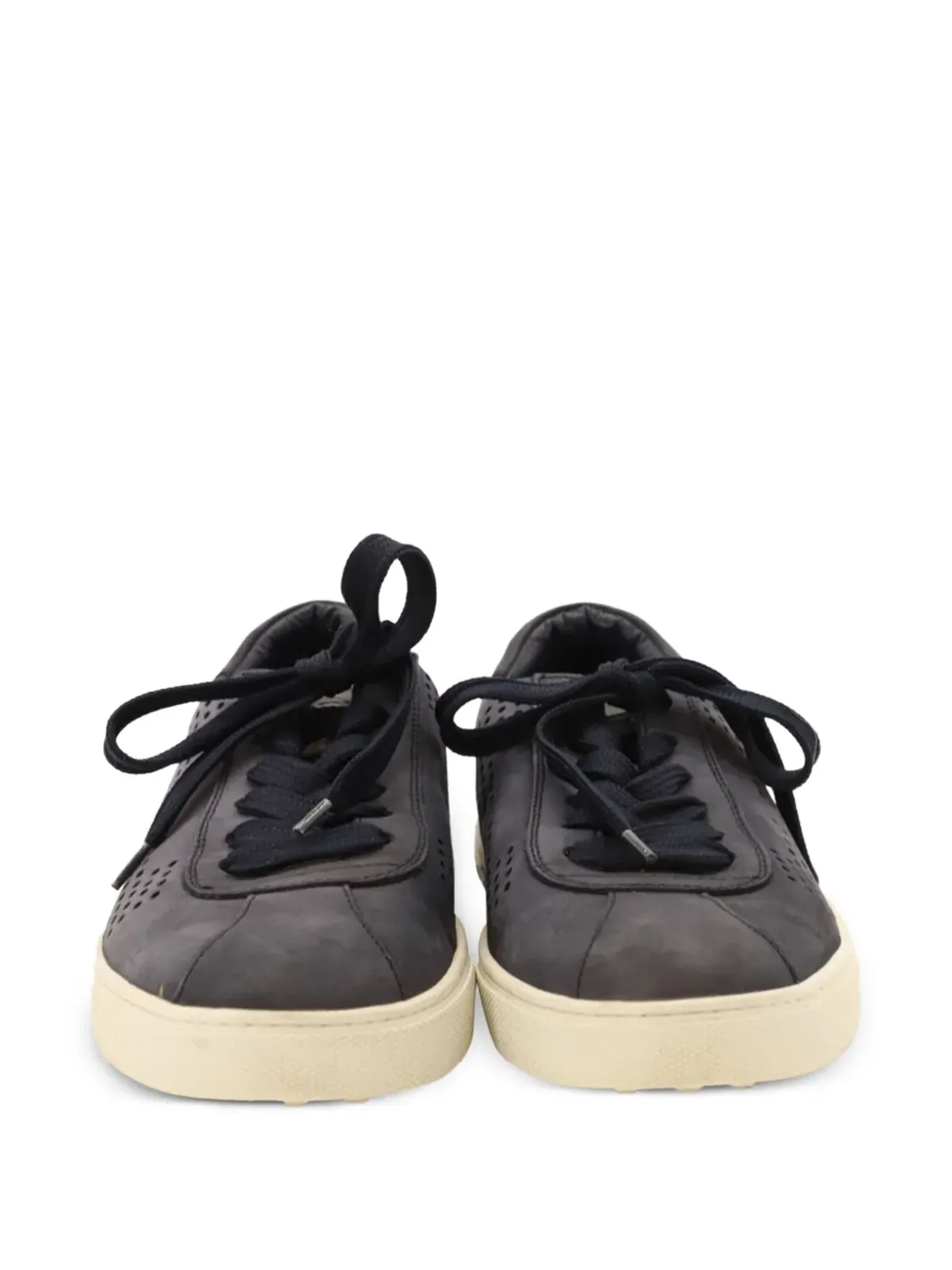 Tod's Vintage perforated lace-up sneakers - Blue - 画像4