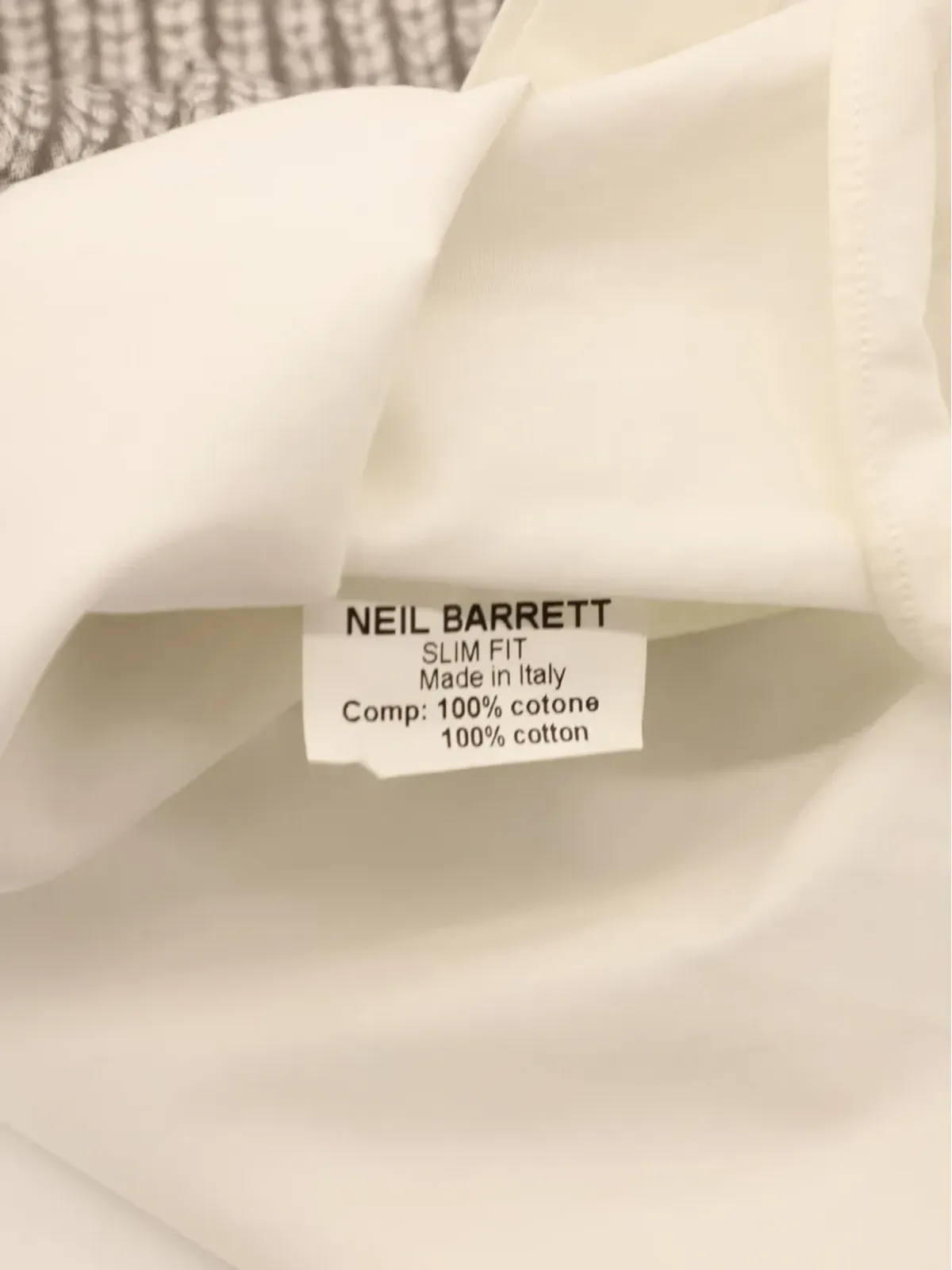 Neil Barrett ホワイトのニットベストシャツ - 画像5