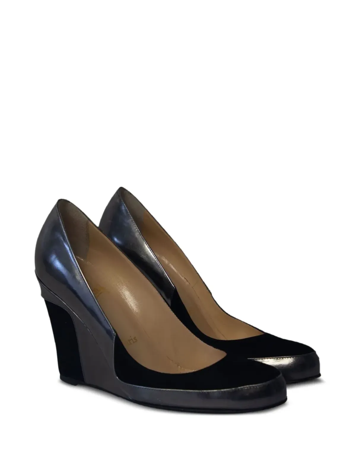 Christian Louboutin Pre-Owned レザーウェッジパンプス - 画像2