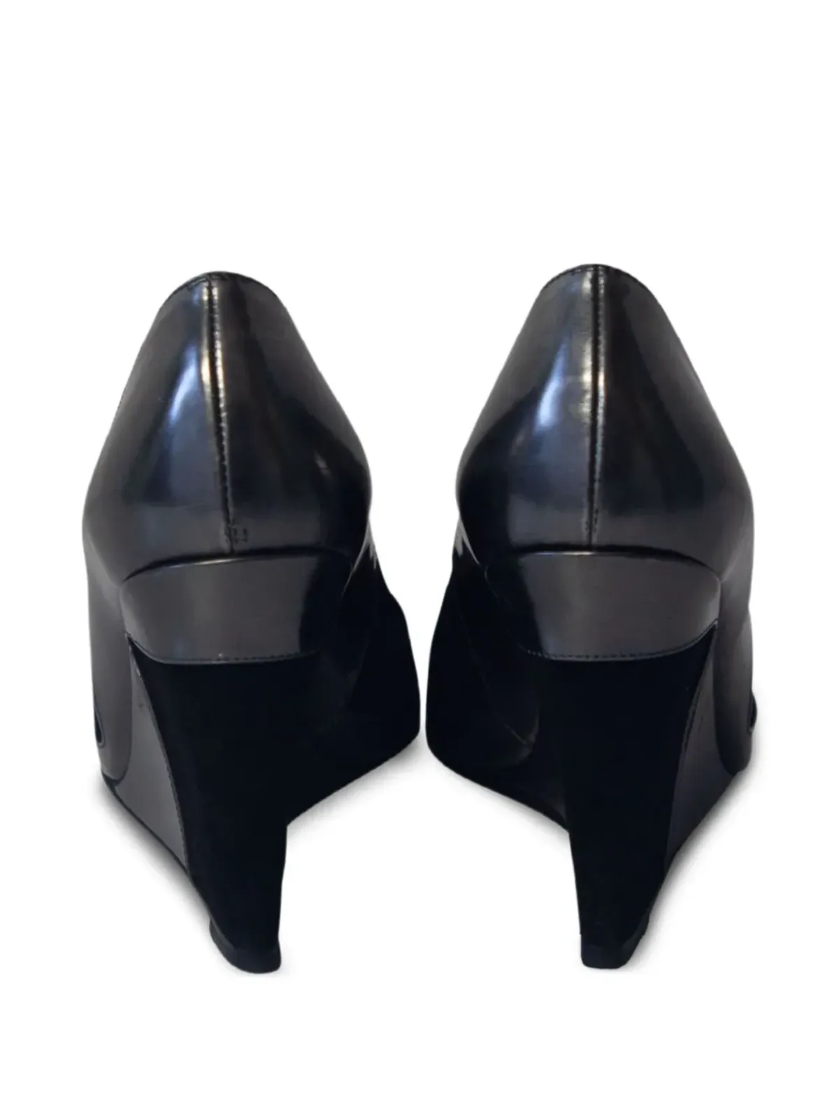 Christian Louboutin Pre-Owned レザーウェッジパンプス - 画像3