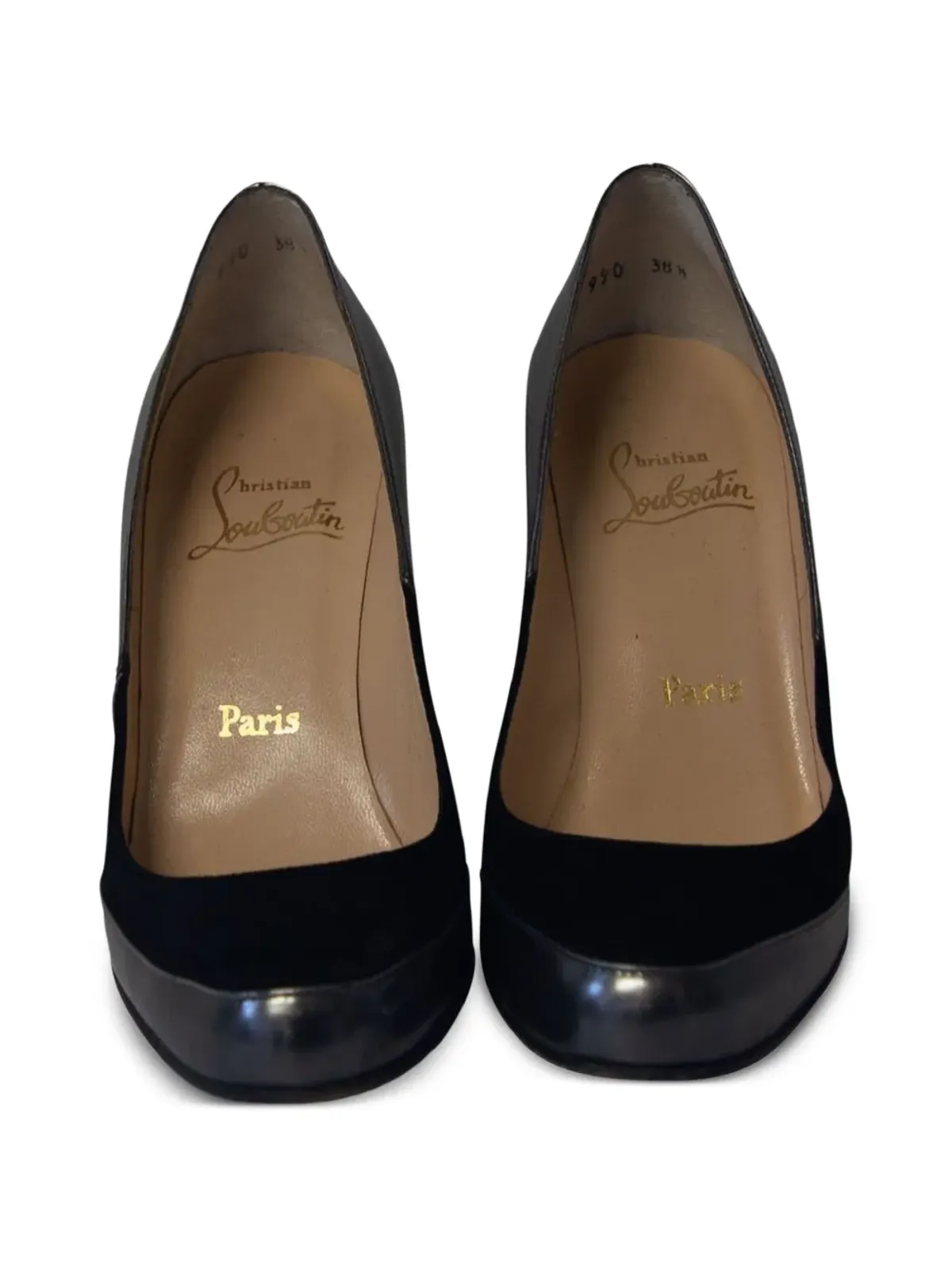 Christian Louboutin Pre-Owned レザーウェッジパンプス - 画像4