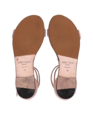 Jimmy Choo 1990年代 クリスタル装飾のTストラップサンダル - サムネイル5