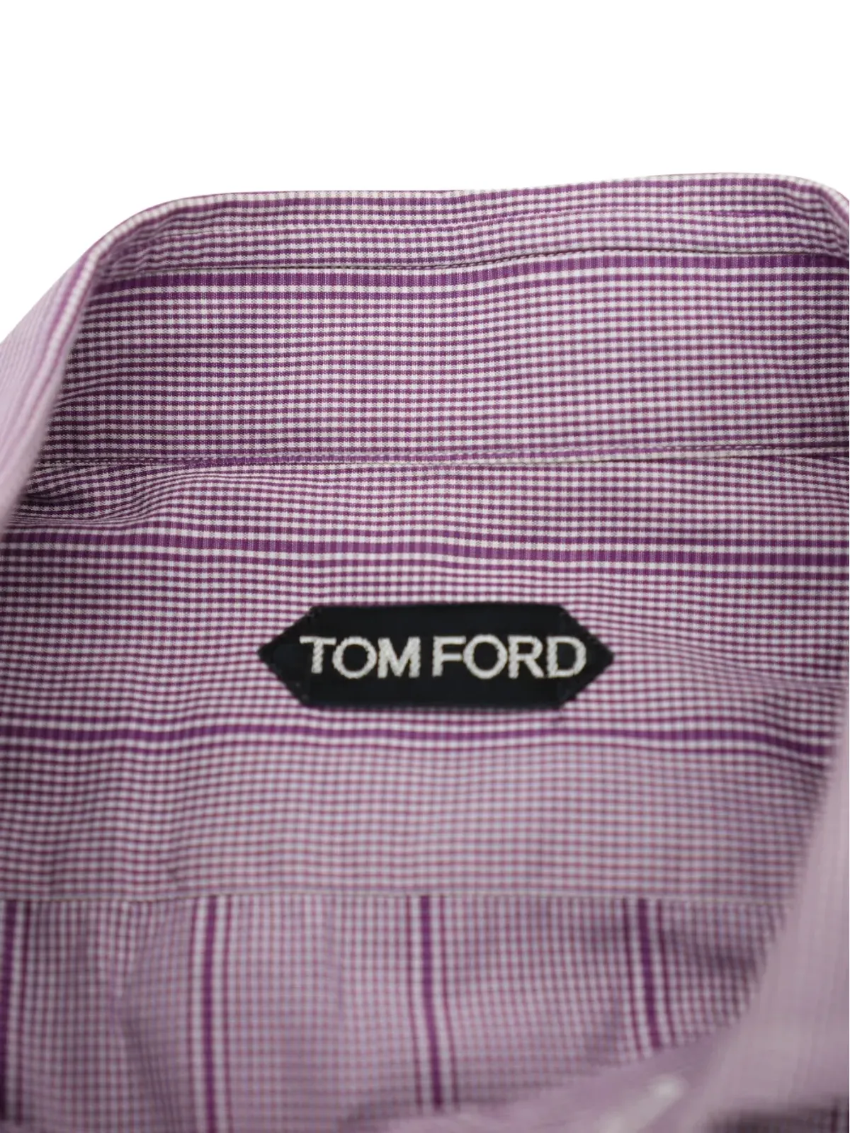 Tom Ford Vintage ストライプ柄ボタンダウンコットンシャツ - パープル - 画像3