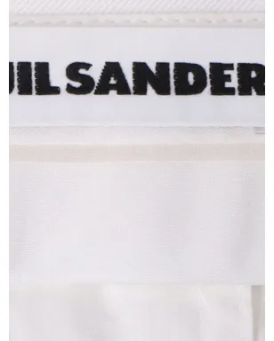 Jil Sander Pre-Owned ストレートレッグ コットンパンツ - サムネイル3