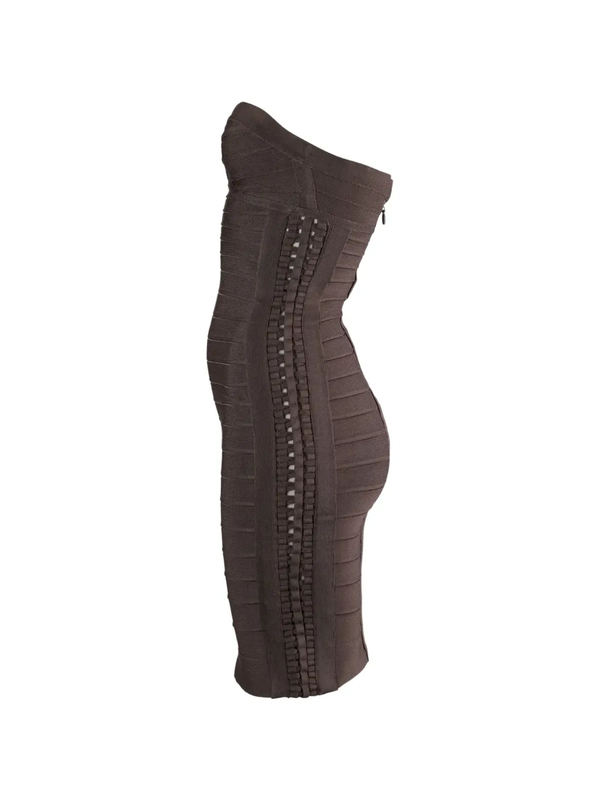 Herve Leger ストラップレス ミディドレス - 画像2