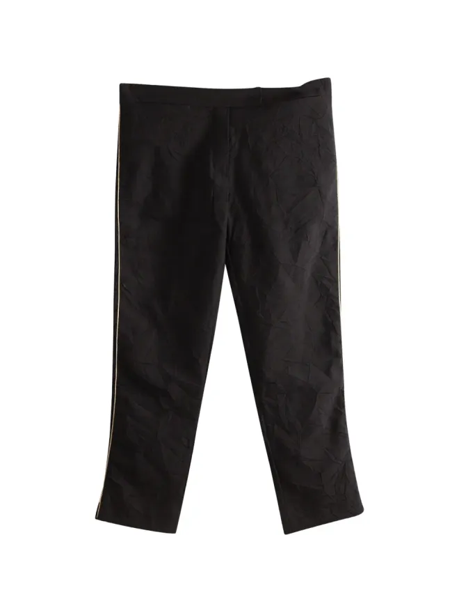 Ann Demeulemeester Vintage Ann Demeulemeester Vintage クロップドストライプサイドパンツの商品画像