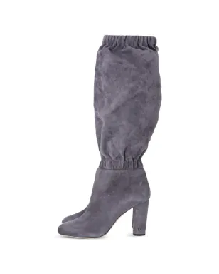 Jimmy Choo ビンテージ Maxyn アーモンドトゥ スエード ブーツ - グレー - サムネイル1