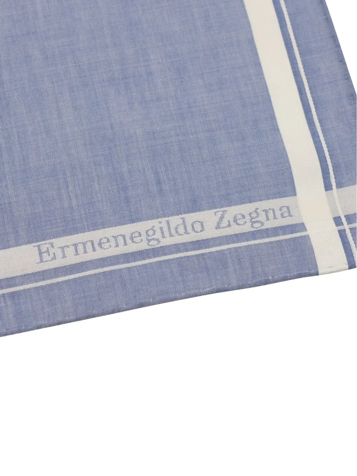 Ermenegildo Zegna Vintage ストライプ柄スクエアスカーフ - 画像3