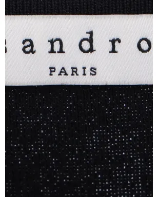 SANDRO カットアウトディテール ノースリーブ ミニドレス - ブラック - サムネイル4