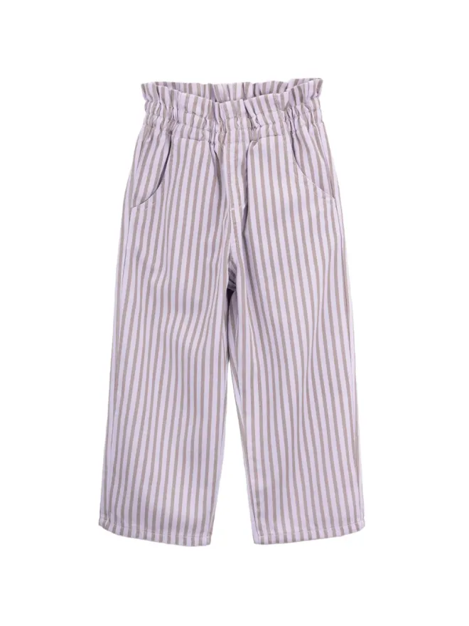 Knot Knot ストライプツイルパンツ - パープルの商品画像