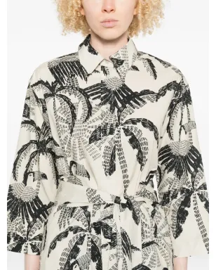 PSOPHIA palm-tree pattern midi dress - サムネイル5