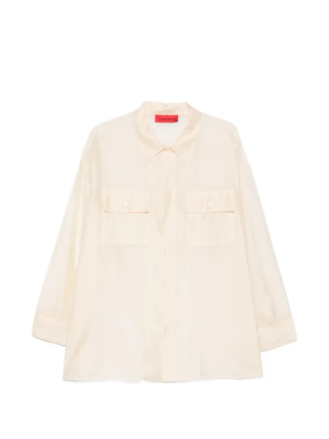THELATEST THELATEST Daria チェストポケットボタンシャツ - Neutralsの商品画像