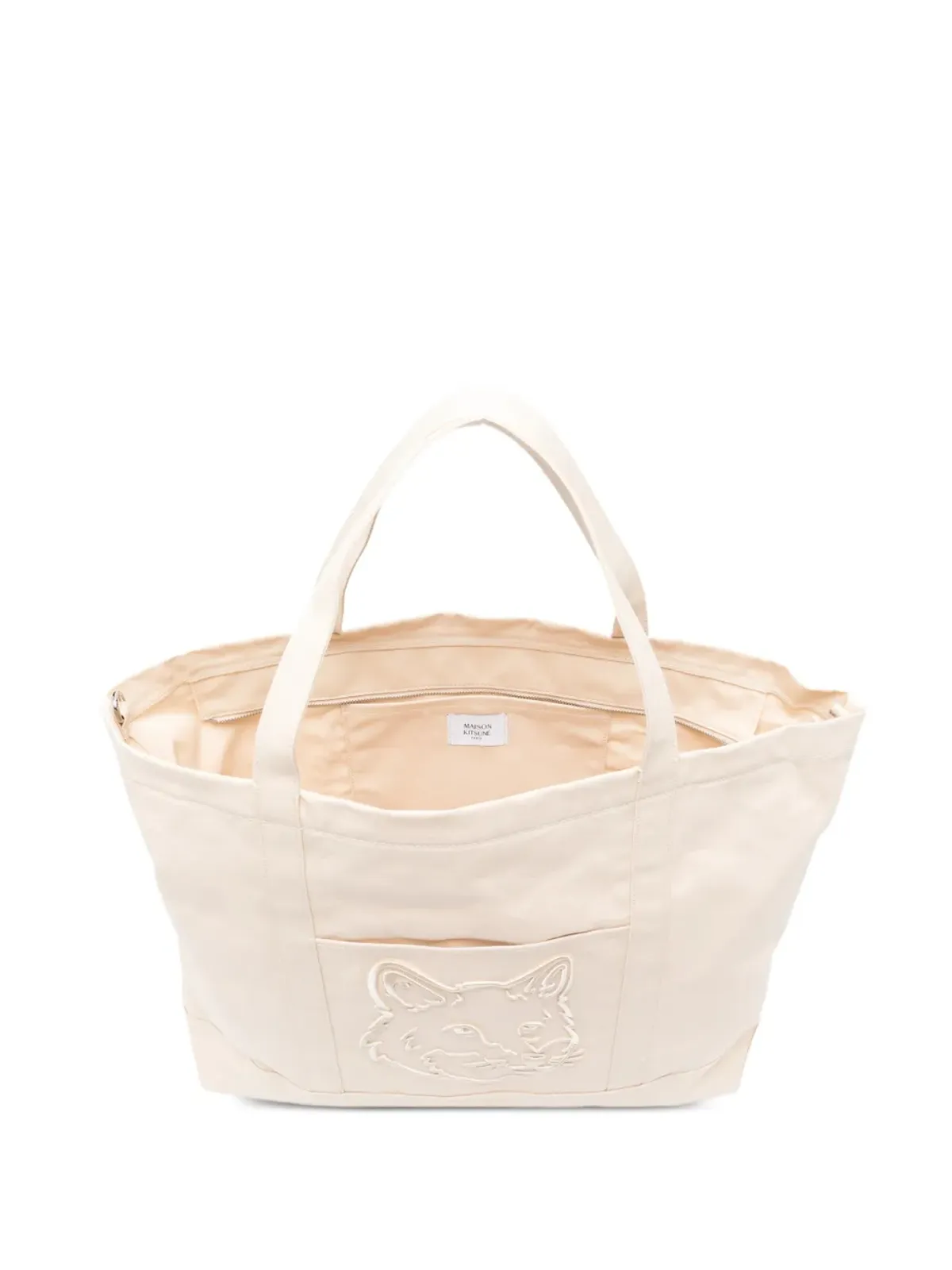 Maison Kitsuné キツネ ロゴ トートバッグ - 画像5
