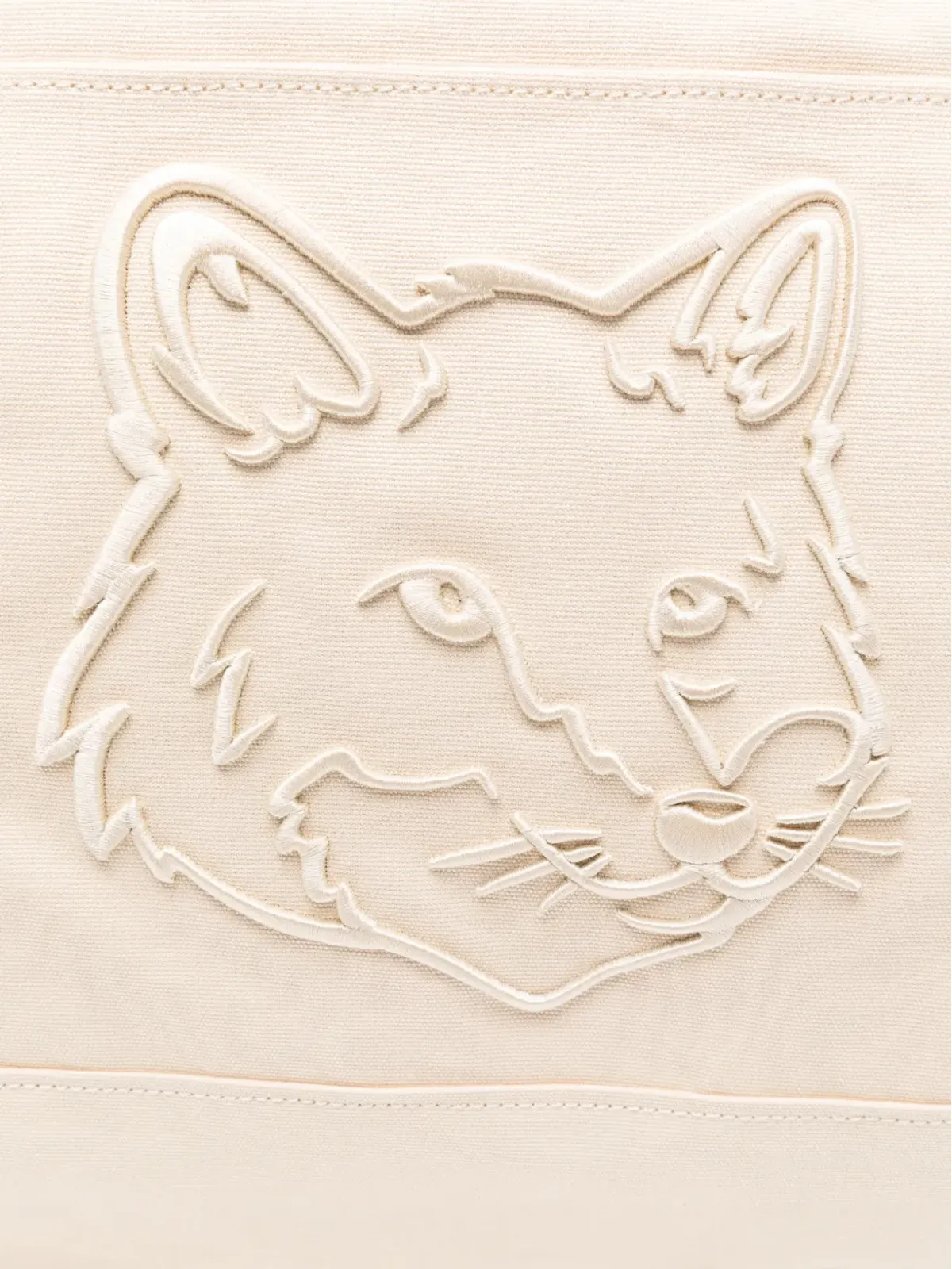 Maison Kitsuné キツネ ロゴ トートバッグ - 画像4