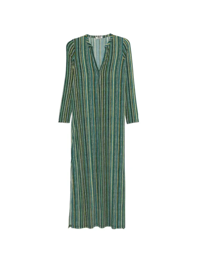 Siyu Siyu Baez V-neck striped maxi dressの商品画像