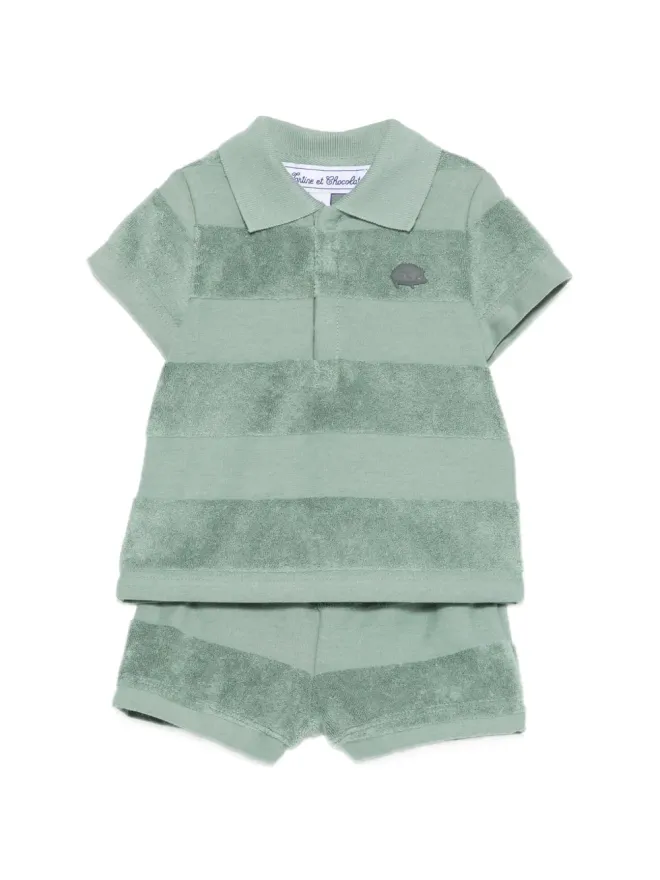 Tartine Et Chocolat Tartine Et Chocolat striped babywear - Greenの商品画像