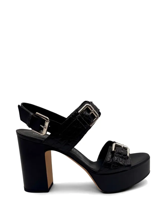 GUGLIELMO ROTTA GUGLIELMO ROTTA buckle-detail platform sandals - Blackの商品画像