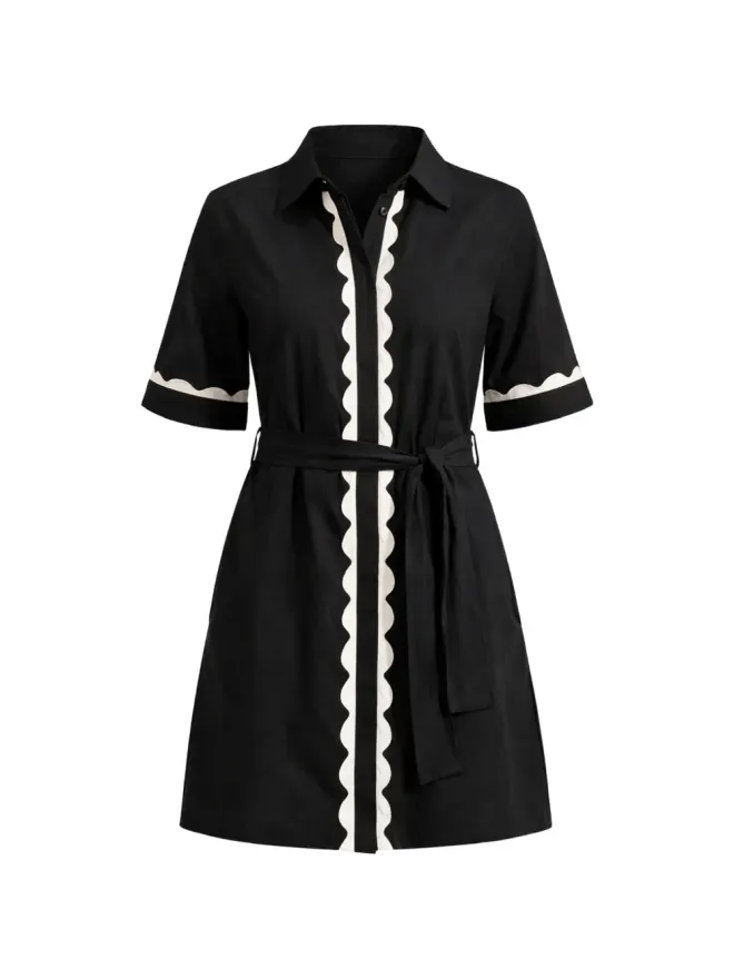 Seafolly Seafolly belted mini dress - Blackの商品画像