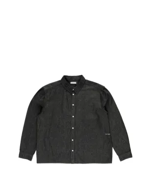 Pop Trading Company ロゴアップリケデニムシャツ - グレー - サムネイル1