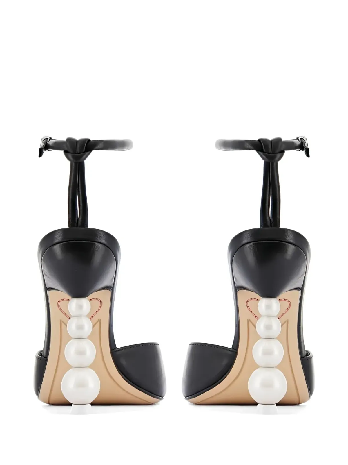 Sophia Webster pearl-embellished pumps - Black - 画像2