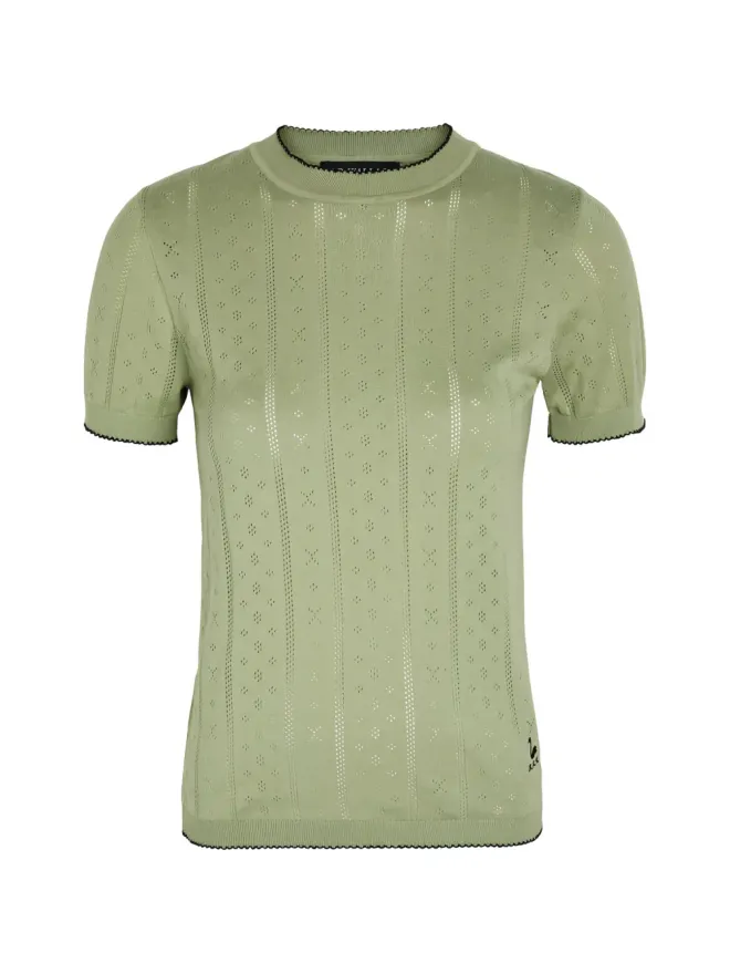 B.B. Walace B.B. Walace Indianaオープンニット半袖Tシャツの商品画像