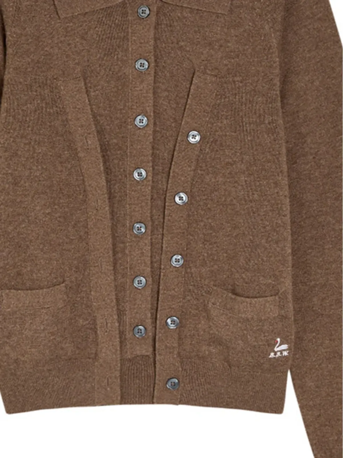 B.B. Walace Kruger layered cardigan - 画像2