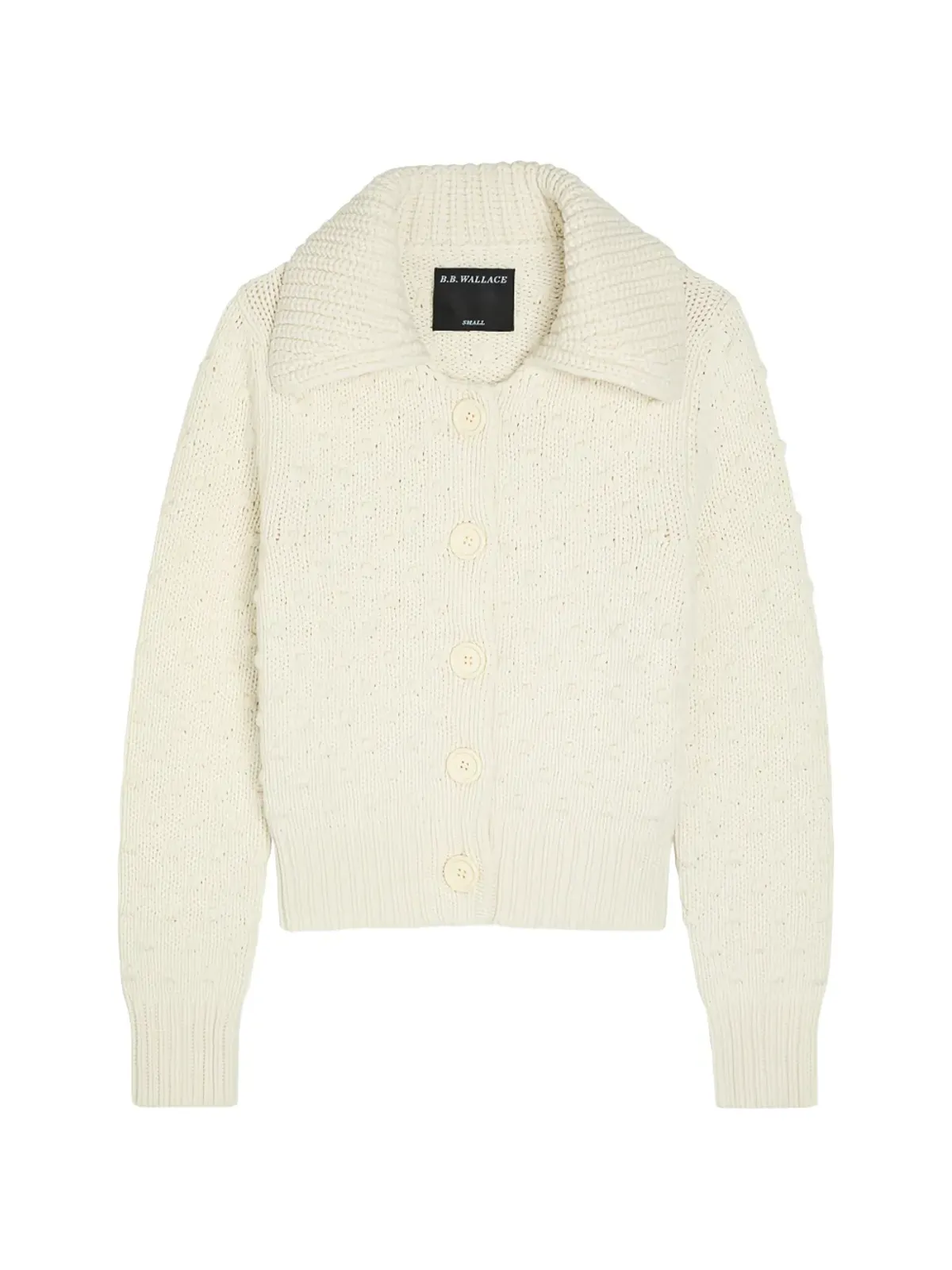 B.B. Walace Bourgeois長袖カーディガン - Neutrals - 画像1