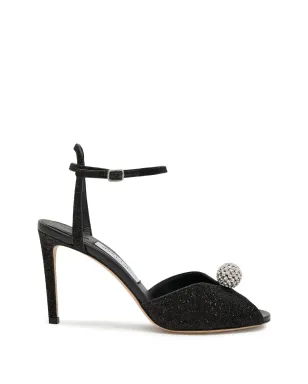 Jimmy Choo Sacora crystal-embellished sandals - Black - サムネイル1