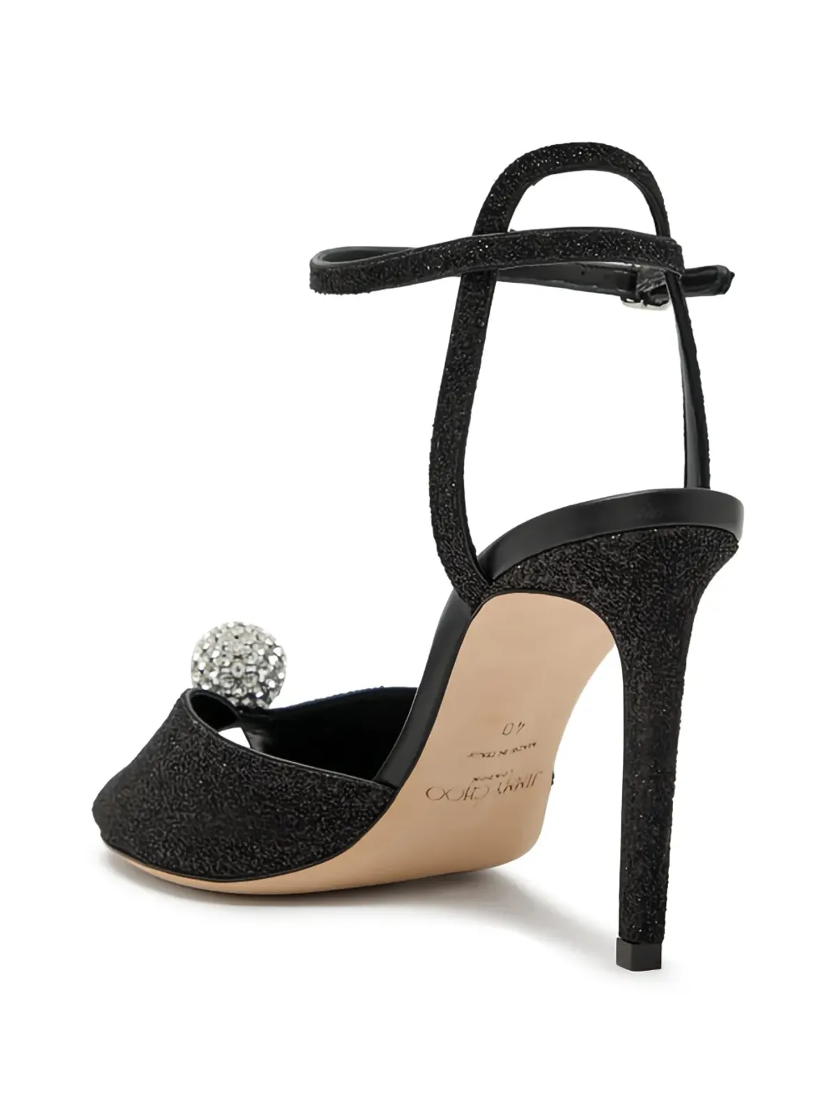 Jimmy Choo Sacora crystal-embellished sandals - Black - 画像2