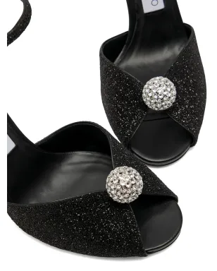 Jimmy Choo Sacora crystal-embellished sandals - Black - サムネイル4