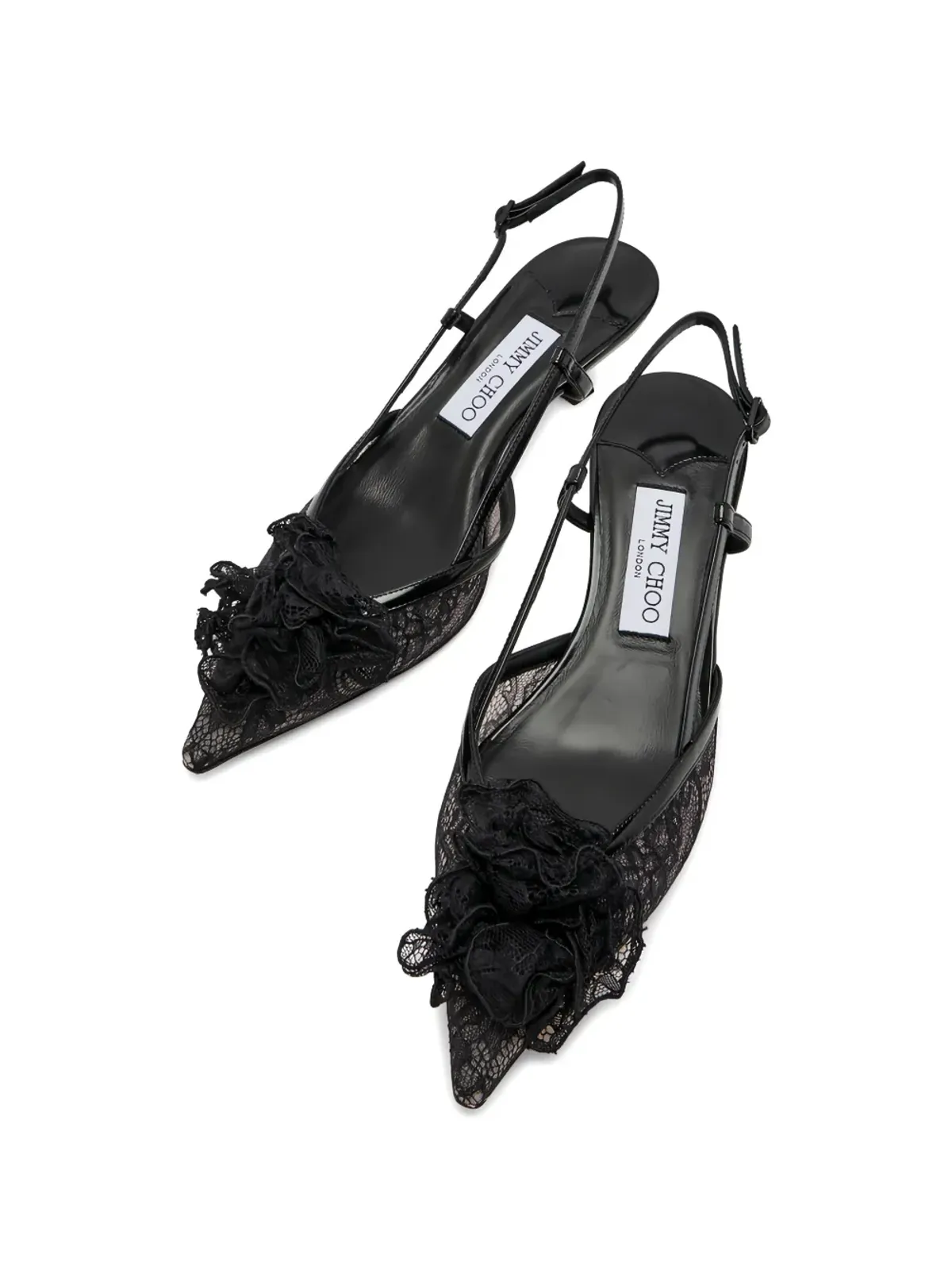 Jimmy Choo ミミ レースフラワー パンプス - 画像3