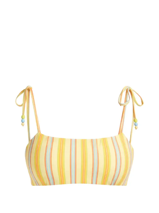 Seafolly Seafolly ストライプ柄ビキニトップ（イエロー）の商品画像