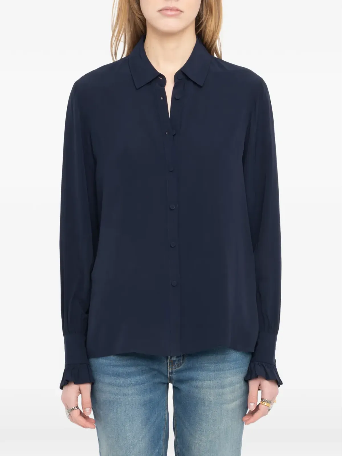 Zadig&Voltaire Thely フリルカフス長袖シャツ - 画像4