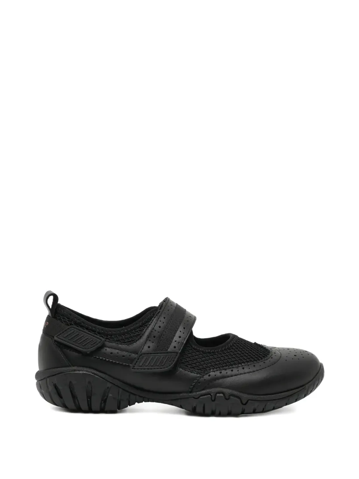 COTEMP perforated strap ballet flats - Black - 画像1