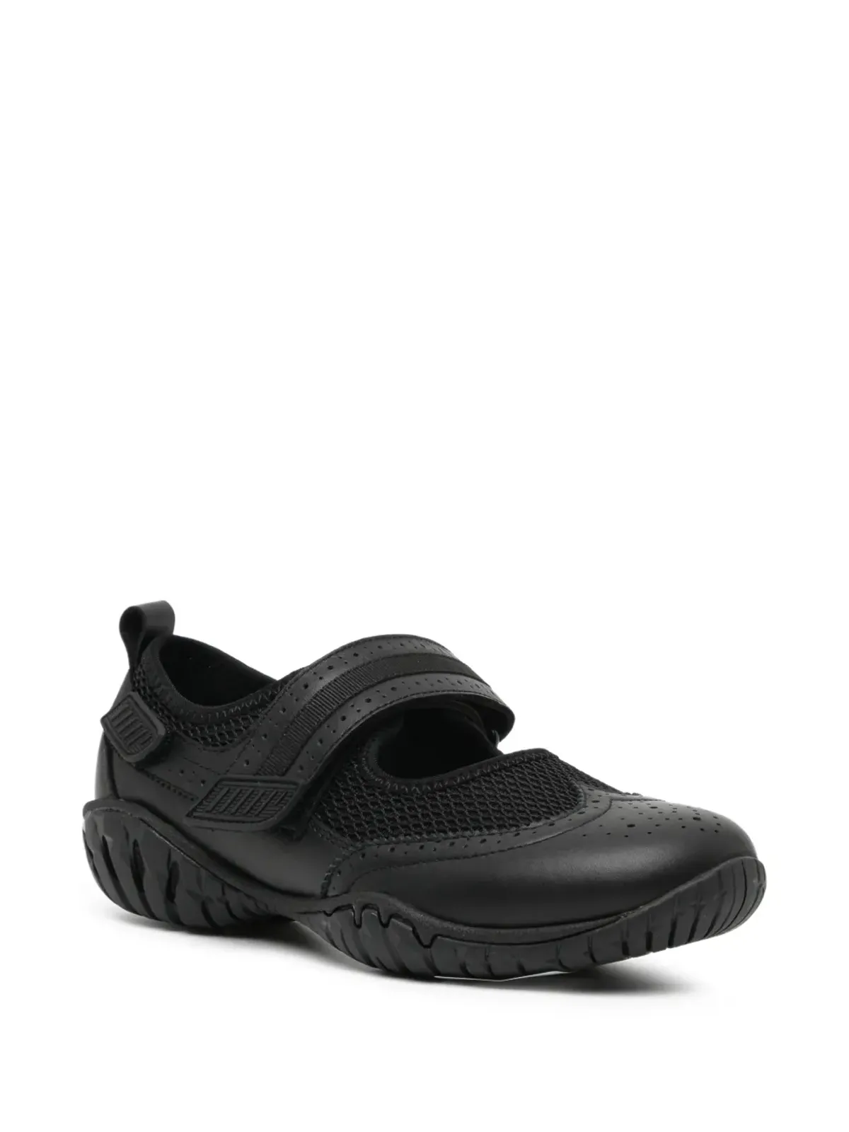 COTEMP perforated strap ballet flats - Black - 画像2
