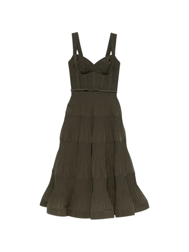 Zimmermann ZIMMERMANN プリーツドレープ ミディドレスの商品画像