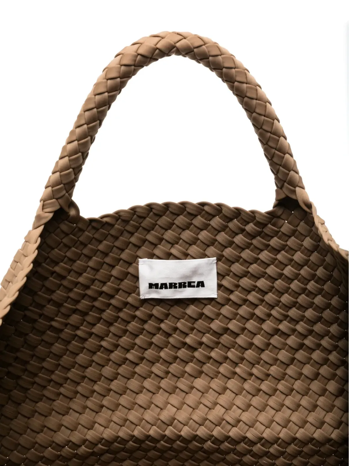 MARREA 編み込みハンドル ショルダーバッグ - 画像5